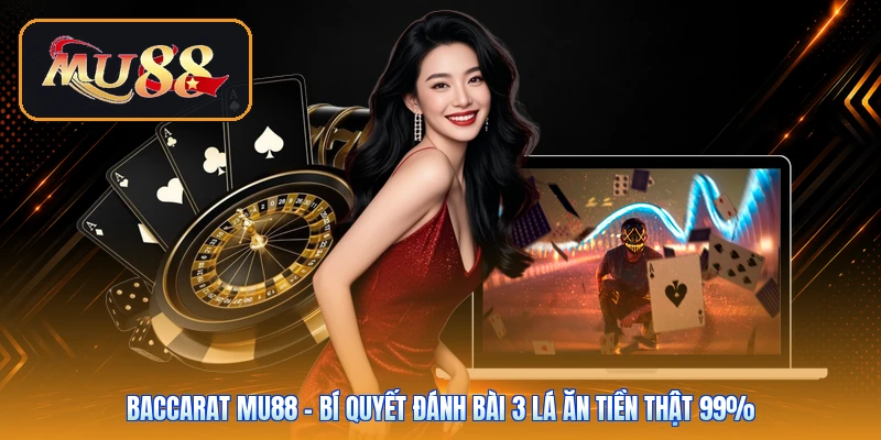 Baccarat Mu88 | Bí Quyết Đánh Bài 3 Lá Ăn Tiền Thật 99%